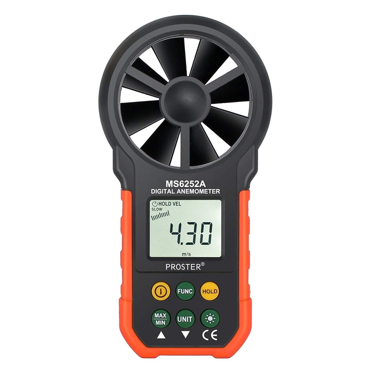 جهاز قياس سرعة الرياح وحجم الهواء الرقمي عالي الدقة PEAKMETER، MS6252A سرعة الرياح، حجم الهواء، MS6252B درجة الحرارة، الرطوبة، USB