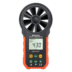 جهاز قياس سرعة الرياح وحجم الهواء الرقمي عالي الدقة PEAKMETER، MS6252A سرعة الرياح، حجم الهواء، MS6252B درجة الحرارة، الرطوبة، USB