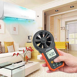 جهاز قياس سرعة الرياح وحجم الهواء الرقمي عالي الدقة PEAKMETER، MS6252A سرعة الرياح، حجم الهواء، MS6252B درجة الحرارة، الرطوبة، USB