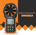 جهاز قياس سرعة الرياح وحجم الهواء الرقمي عالي الدقة PEAKMETER، MS6252A سرعة الرياح، حجم الهواء، MS6252B درجة الحرارة، الرطوبة، USB
