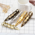 Vintage Punk Silver Cool Pointed Long Joint Ring, Gold, Bronze, Silver, Ancient Gold