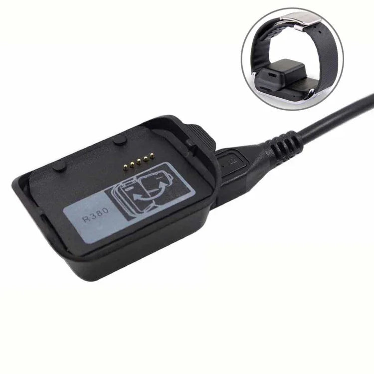 قاعدة شحن لسامسونج Gear 2 R380 مع كابل USB (أسود)