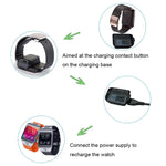 قاعدة شحن لسامسونج Gear 2 R380 مع كابل USB (أسود)