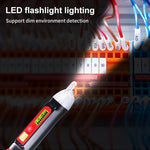 جهاز اختبار جهد التيار المتردد LED WINTACT WT3010 بقلم كشف غير تلامسي 12-1000 فولت، WINTACT WT3010