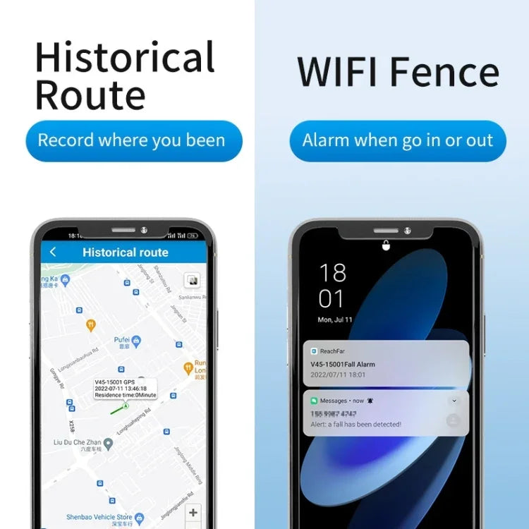 جهاز تعقب GPS مع زر SOS للطوارئ مقاوم للماء IP67 نمط V51 B يدعم 4G LTE و3G و2G GSM لكبار السن لأمريكا الشمالية/الجنوبية، نمط V51 B