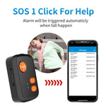 جهاز تعقب GPS مع زر SOS للطوارئ مقاوم للماء IP67 نمط V51 B يدعم 4G LTE و3G و2G GSM لكبار السن لأمريكا الشمالية/الجنوبية، نمط V51 B