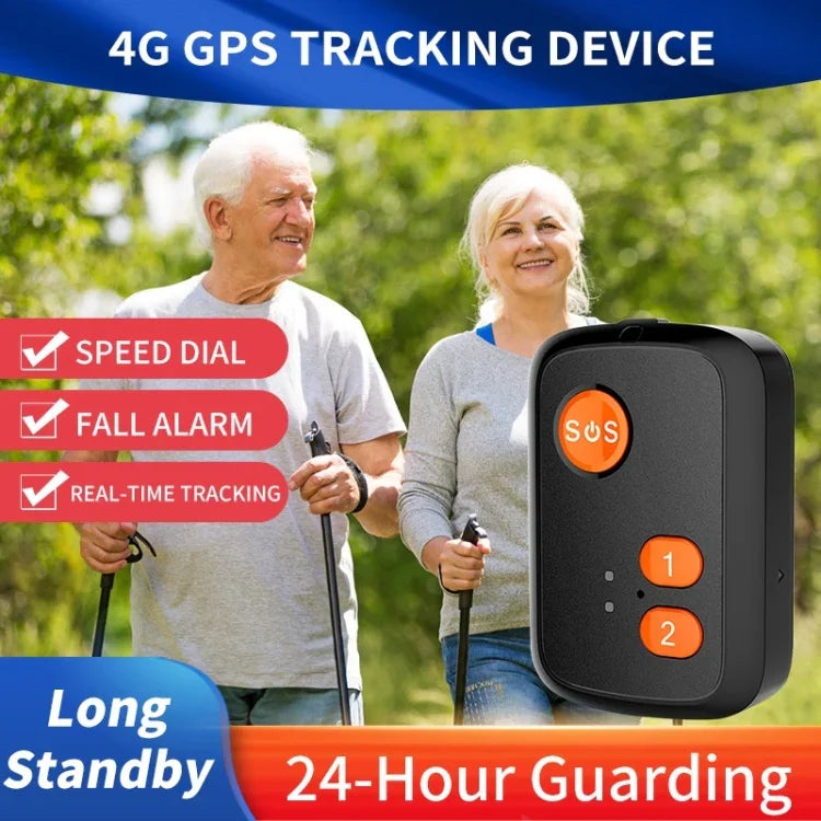 جهاز تعقب GPS مع زر SOS للطوارئ مقاوم للماء IP67 نمط V51 B يدعم 4G LTE و3G و2G GSM لكبار السن لأمريكا الشمالية/الجنوبية، نمط V51 B