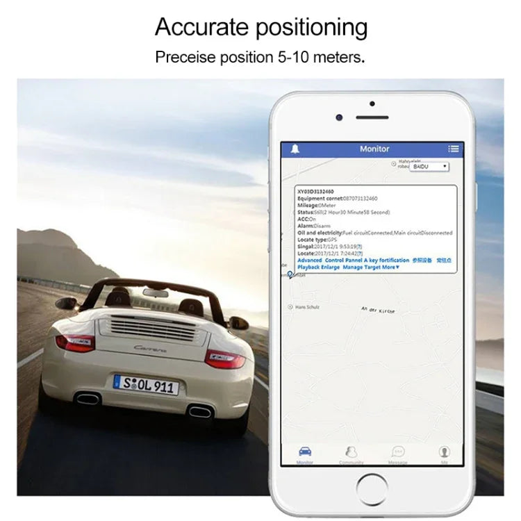 جهاز تعقب GSM GPRS GPS للسيارات والشاحنات 2G TK800B، TK800
