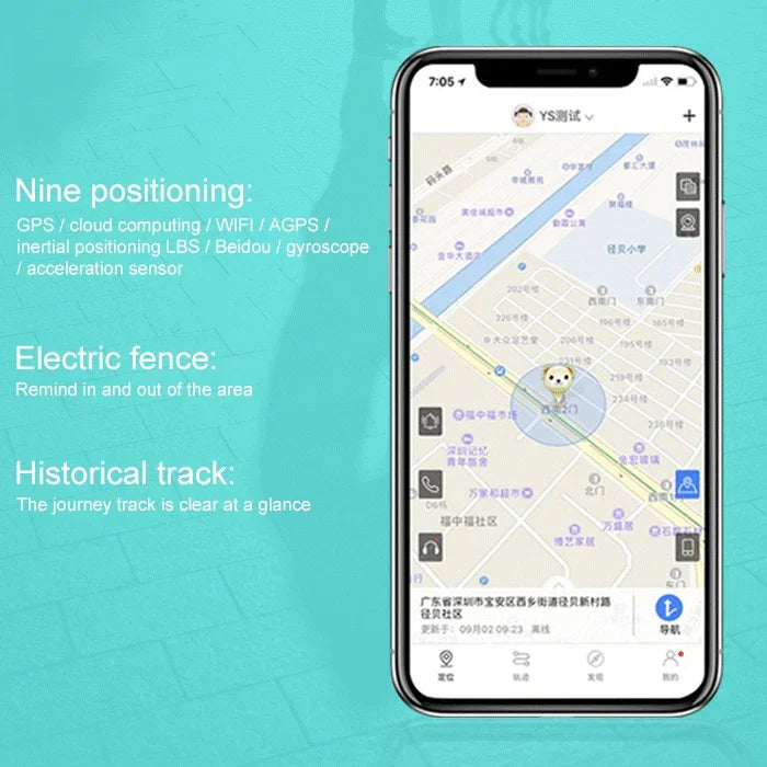 جهاز تتبع GPS صغير للسيارة S3 / AGPS / واي فاي / LBS لتحديد موقع الأطفال والمسنين والحيوانات الأليفة، S3