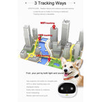 جهاز تعقب طوق الحيوانات الأليفة RF-V43 A بنمط مقاوم للماء IP67 مع GPS + LBS + واي فاي لأوروبا/آسيا/أفريقيا/أستراليا، RF-V43 A بنمط (أبيض)، RF-V43 A بنمط (أسود)