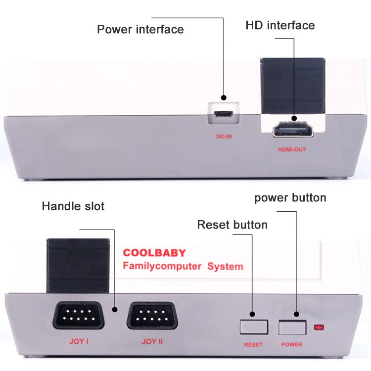 جهاز لعبة فيديو كلاسيكي صغير بتلفاز HDMI عالي الدقة، يحتوي على 600 لعبة مدمجة، قابس الاتحاد الأوروبي، 600 لعبة (قابس الاتحاد الأوروبي)، 600 لعبة (قابس الولايات المتحدة)