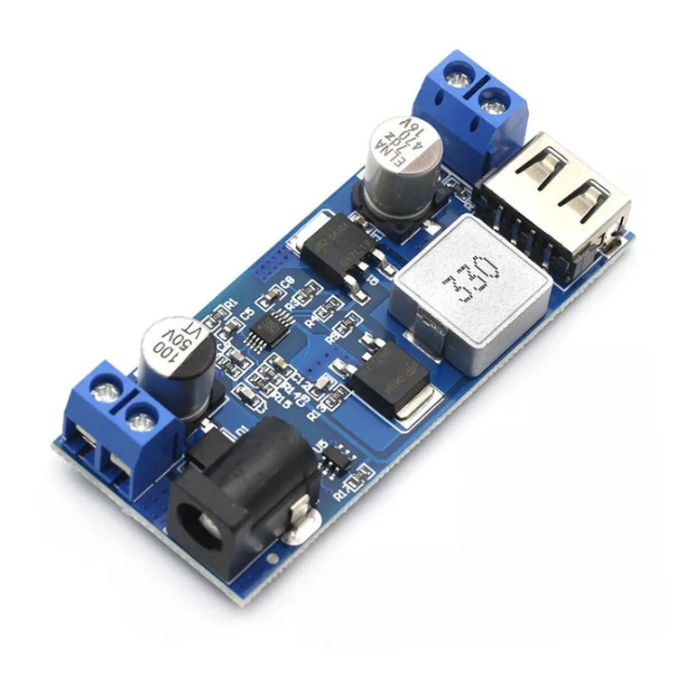 محول طاقة خافض للجهد من DC 24V/12V إلى 5V 5A مع وحدة تقليل جهد شحن USB