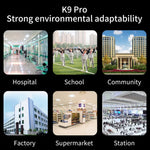 مقياس حرارة K9 Pro بدون تلامس مع حساس ضوء الجسم وحساس مسافة + موزع صابون سائل أوتوماتيكي بدون تلامس بسعة 1000 مل مع قاعدة تثبيت، K9 Pro