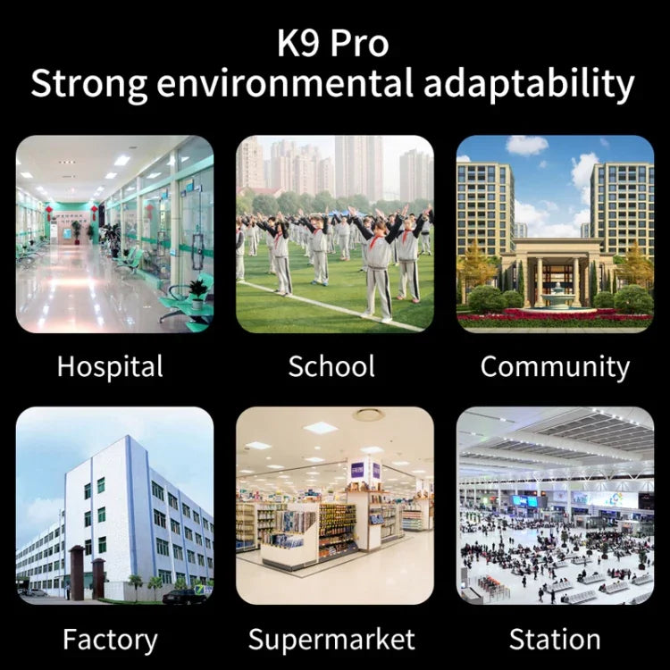 مقياس حرارة K9 Pro بدون تلامس مع حساس ضوء الجسم وحساس مسافة + موزع صابون سائل أوتوماتيكي بدون تلامس بسعة 1000 مل مع قاعدة تثبيت، K9 Pro