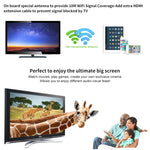 جهاز استقبال لاسلكي M4 Plus لعرض WiFi يدعم Airplay وMiracast وDLNA بدقة 1080P مع وصلة HDMI لتلفاز، متوافق مع iPhone وSamsung والهواتف الذكية الأخرى بنظام أندرويد، M4 Plus