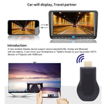 جهاز استقبال لاسلكي M4 Plus لعرض WiFi يدعم Airplay وMiracast وDLNA بدقة 1080P مع وصلة HDMI لتلفاز، متوافق مع iPhone وSamsung والهواتف الذكية الأخرى بنظام أندرويد، M4 Plus