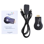 جهاز استقبال لاسلكي M4 Plus لعرض WiFi يدعم Airplay وMiracast وDLNA بدقة 1080P مع وصلة HDMI لتلفاز، متوافق مع iPhone وSamsung والهواتف الذكية الأخرى بنظام أندرويد، M4 Plus