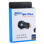 جهاز استقبال لاسلكي M4 Plus لعرض WiFi يدعم Airplay وMiracast وDLNA بدقة 1080P مع وصلة HDMI لتلفاز، متوافق مع iPhone وSamsung والهواتف الذكية الأخرى بنظام أندرويد، M4 Plus