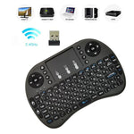 لغة الدعم: الروسية لوحة مفاتيح لاسلكية i8 Air Mouse مع لوحة لمس لصندوق Android TV والتلفاز الذكي والكمبيوتر اللوحي والكمبيوتر الشخصي Xbox360 وPS3 وHTPC/IPTV