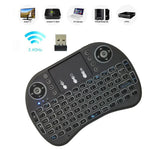 لغة الدعم: الإسبانية لوحة مفاتيح لاسلكية i8 Air Mouse مع لوحة لمس لصندوق Android TV والتلفاز الذكي والكمبيوتر اللوحي والكمبيوتر الشخصي Xbox360 وPS3 وHTPC/IPTV، الإسبانية