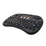 لغة الدعم: العبرية لوحة مفاتيح لاسلكية i8 Air Mouse مع لوحة لمس لصندوق Android TV والتلفاز الذكي والكمبيوتر اللوحي والكمبيوتر الشخصي Xbox360 وPS3 وHTPC/IPTV، العبرية
