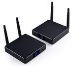 مرسل HDMI لاسلكي Measy FHD686 بدقة Full HD 1080P ثلاثي الأبعاد بتردد 5-5.8 جيجاهرتز (مرسل + مستقبل) مع شاشة، يدعم التحكم عن بعد بالأشعة تحت الحمراء ووظيفة الشاشة اللاسلكية المماثلة، مسافة الإرسال: 200 م، FHD686 مع شاشة