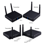 مرسل HDMI لاسلكي Measy FHD686 بدقة Full HD 1080P ثلاثي الأبعاد بتردد 5-5.8 جيجاهرتز (مرسل + مستقبل) مع شاشة، يدعم التحكم عن بعد بالأشعة تحت الحمراء ووظيفة الشاشة اللاسلكية المماثلة، مسافة الإرسال: 200 م، FHD686 مع شاشة