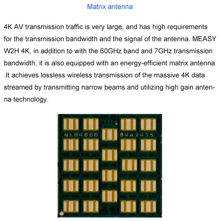 مجموعة نقل لاسلكي Measy W2H بتردد 60 جيجاهرتز بدقة 4K Ultra HD، مسافة الإرسال: 30 م، قابس المملكة المتحدة، 4K