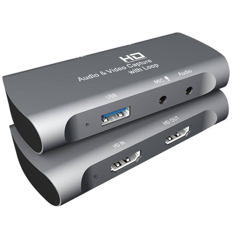 صندوق التقاط فيديو وصوت USB 2.0 من نوع Z27 مع مدخل HDM أنثى وميكروفون إلى HDM أنثى، Z27