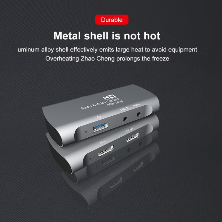 صندوق التقاط فيديو وصوت USB 2.0 من نوع Z27 مع مدخل HDM أنثى وميكروفون إلى HDM أنثى، Z27