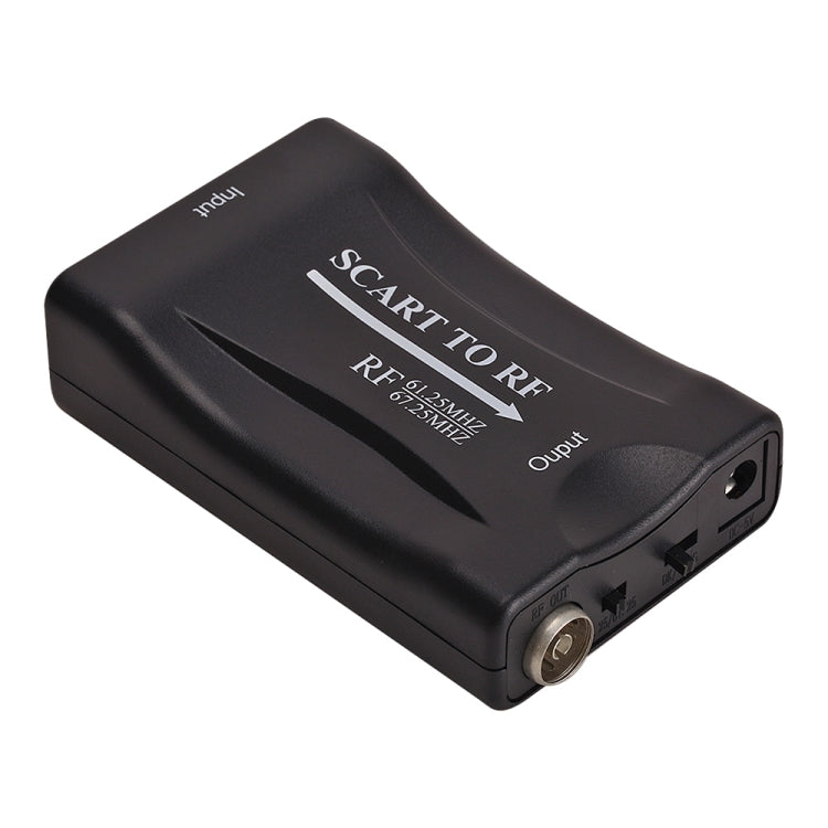 محول فيديو من SCART إلى RF، يدعم RF 67.25 ميجاهرتز، 61.25 ميجاهرتز، SCART إلى RF