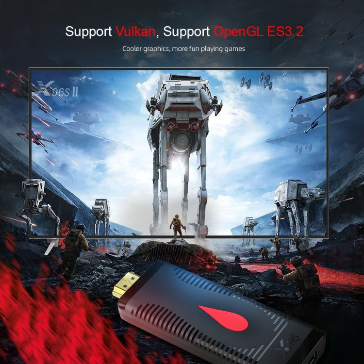 جهاز X96 S400 أندرويد 10.0 ميني تي في ستيك، Allwinner H313 رباعي النواة ARM Cortex A53، 1 جيجابايت + 8 جيجابايت، يدعم واي فاي، HDMI، بطاقة TF، USB، 1 جيجابايت+8 جيجابايت
