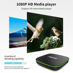 صندوق تلفاز ذكي R69 بدقة 1080P بنظام أندرويد 4.4 مشغل وسائط مع جهاز تحكم عن بعد، رباعي النواة Allwinner H3، ذاكرة وصول عشوائي: 1 جيجابايت، ذاكرة تخزين داخلية: 8 جيجابايت، واي فاي 2.4 جيجاهرتز، LAN، قابس أوروبي، 1GB+8GB