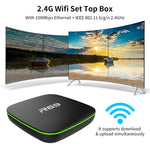 صندوق تلفاز ذكي R69 بدقة 1080P بنظام أندرويد 4.4 مشغل وسائط مع جهاز تحكم عن بعد، رباعي النواة Allwinner H3، ذاكرة وصول عشوائي: 1 جيجابايت، ذاكرة تخزين داخلية: 8 جيجابايت، واي فاي 2.4 جيجاهرتز، LAN، قابس أوروبي، 1GB+8GB