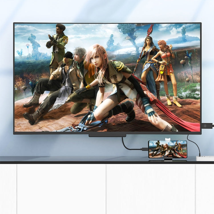كابل UC506 USB-C / Type-C إلى HDMI بدقة 2K 60 هرتز HDTV، UC506