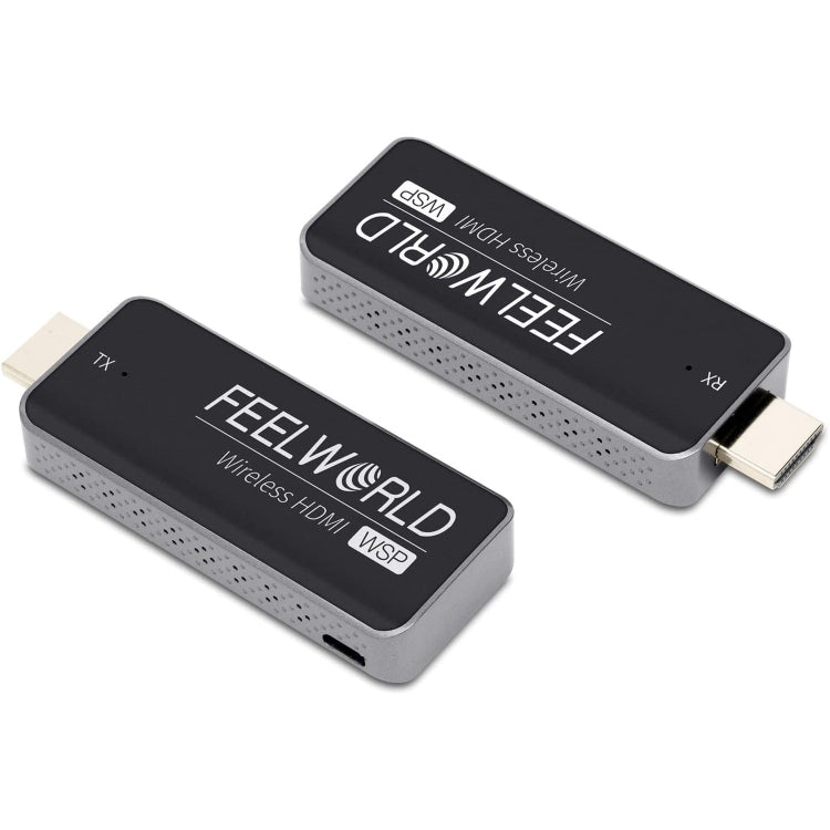 مجموعة FEELWORLD WSP لاسلكية لإرسال واستقبال HDMI بدقة 1080P مع مدى 164 قدم، مرسل ومستقبل HDMI