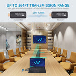 مجموعة FEELWORLD WSP لاسلكية لإرسال واستقبال HDMI بدقة 1080P مع مدى 164 قدم، مرسل ومستقبل HDMI