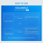 مجموعة FEELWORLD WSP لاسلكية لإرسال واستقبال HDMI بدقة 1080P مع مدى 164 قدم، مرسل ومستقبل HDMI