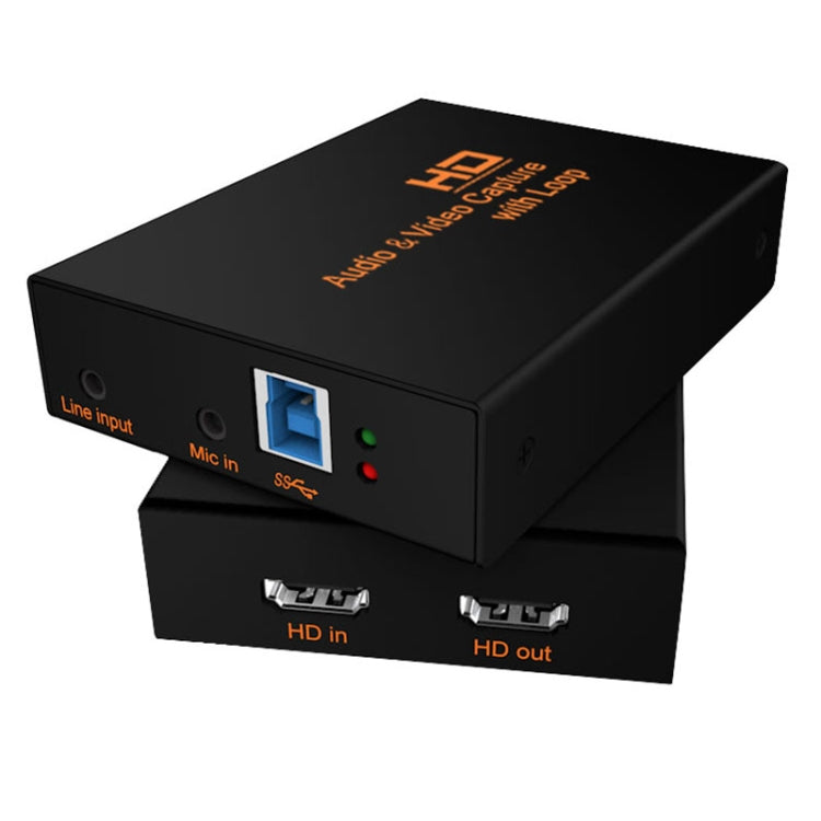 Z28 صندوق التقاط فيديو وصوت HDMI أنثى + ميكروفون + خط إدخال إلى HDMI أنثى USB 3.0، Z28