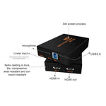 Z28 صندوق التقاط فيديو وصوت HDMI أنثى + ميكروفون + خط إدخال إلى HDMI أنثى USB 3.0، Z28