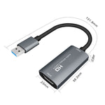 Z29 صندوق التقاط فيديو وصوت HDMI أنثى إلى USB 2.0 ذكر + صوت وفيديو، Z29