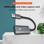Z29 صندوق التقاط فيديو وصوت HDMI أنثى إلى USB 2.0 ذكر + صوت وفيديو، Z29