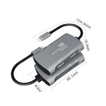 Z30A صندوق التقاط فيديو وصوت HDMI أنثى + ميكروفون إلى HDMI أنثى + صوت + USB-C / نوع-C، Z30A