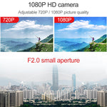 قلم تسجيل فيديو وكاميرا بدقة 1080P بتصميم مشبك خلفي B18، يدعم كشف الحركة / رؤية ليلية بالأشعة تحت الحمراء / كاميرا دوارة 180 درجة / بطاقة TF