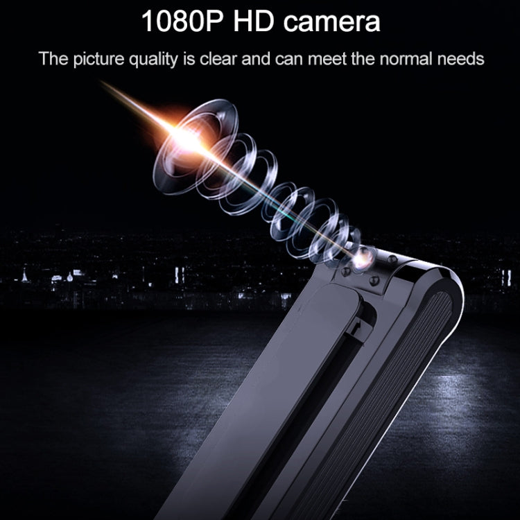 قلم تسجيل فيديو وكاميرا بدقة 1080P بتصميم مشبك خلفي B19، يدعم كشف الحركة / رؤية ليلية بالأشعة تحت الحمراء / كاميرا دوارة 180 درجة / بطاقة TF / OTG