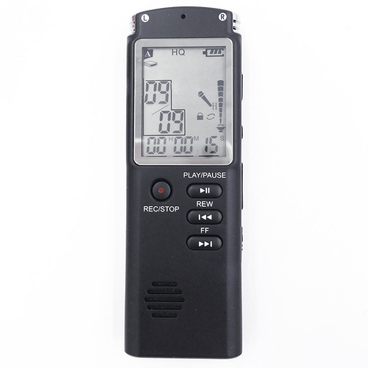 مسجل صوت رقمي بتقليل الضوضاء بشاشة أحادية اللون T60، 16G، يدعم صيغة MP3 / WAV، 16G