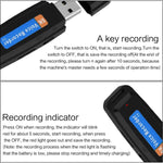 مسجل صوت USB محمول قابل لإعادة الشحن SK001، بدون ذاكرة، بدون ذاكرة