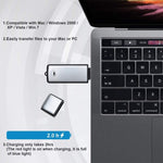 مسجل صوت محمول قابل لإعادة الشحن مع ذاكرة USB SK858، 8 جيجابايت