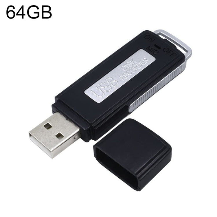 مسجل صوت محمول قابل لإعادة الشحن مع ذاكرة USB SK868، 64 جيجابايت