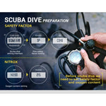 ساعة ذكية غواص مقاومة للماء حتى 100 متر NORTH EDGE AQUA، تدعم العرض المضيء ووضع البوصلة، AQUA